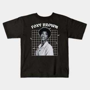 Foxy brown --- 90s aesthetic Kids T-Shirt